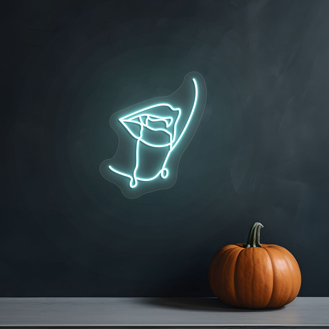 Dracula Mouth Neon Sign