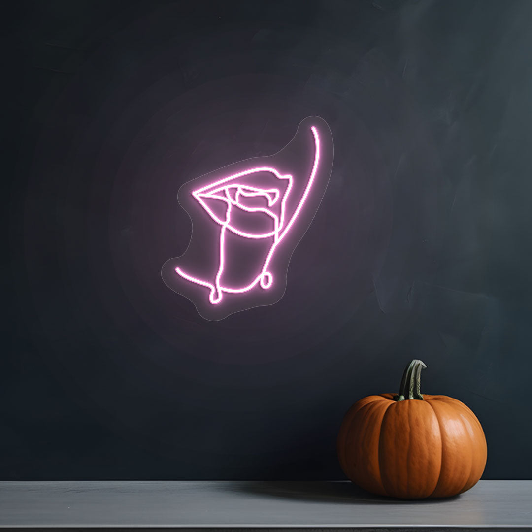 Dracula Mouth Neon Sign