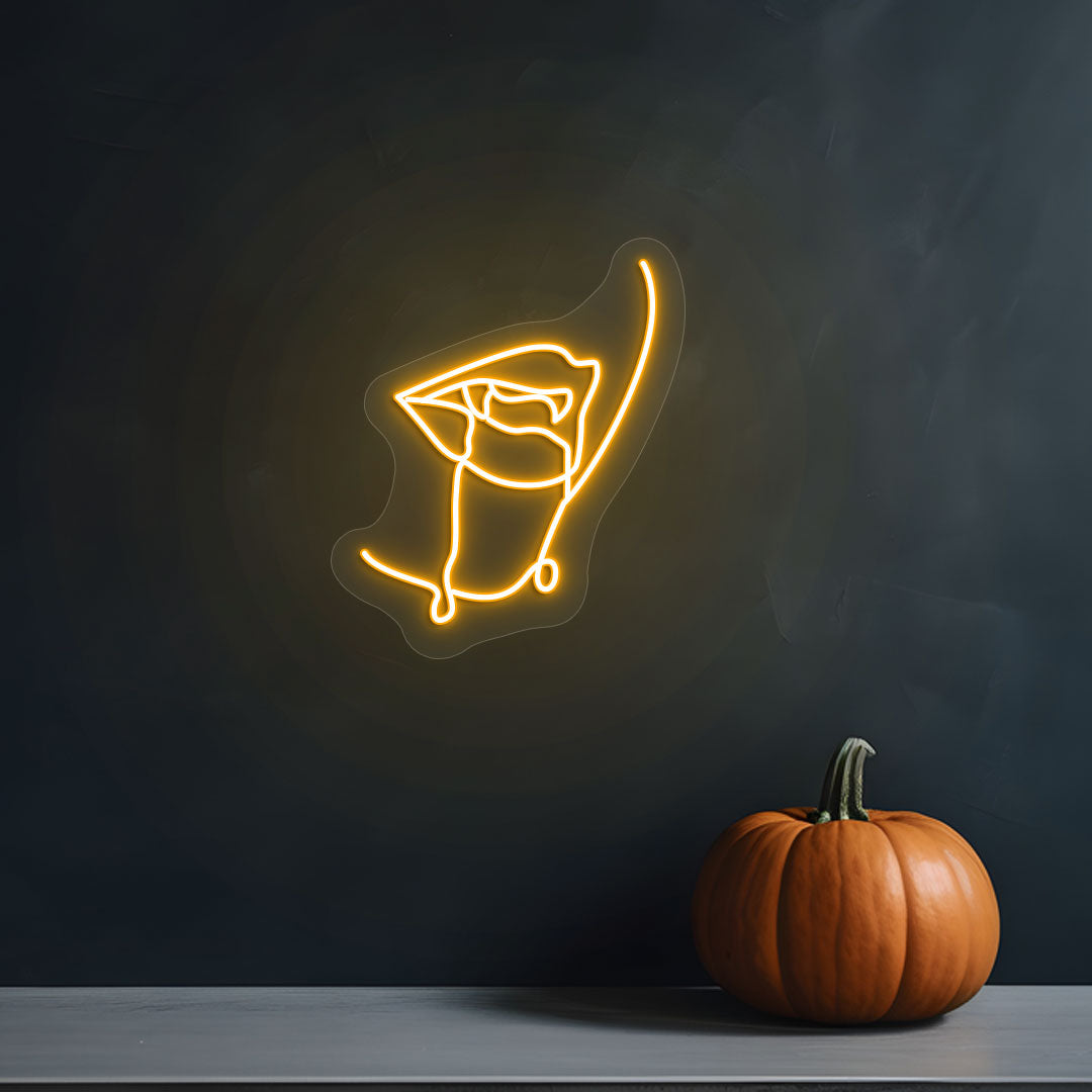 Dracula Mouth Neon Sign