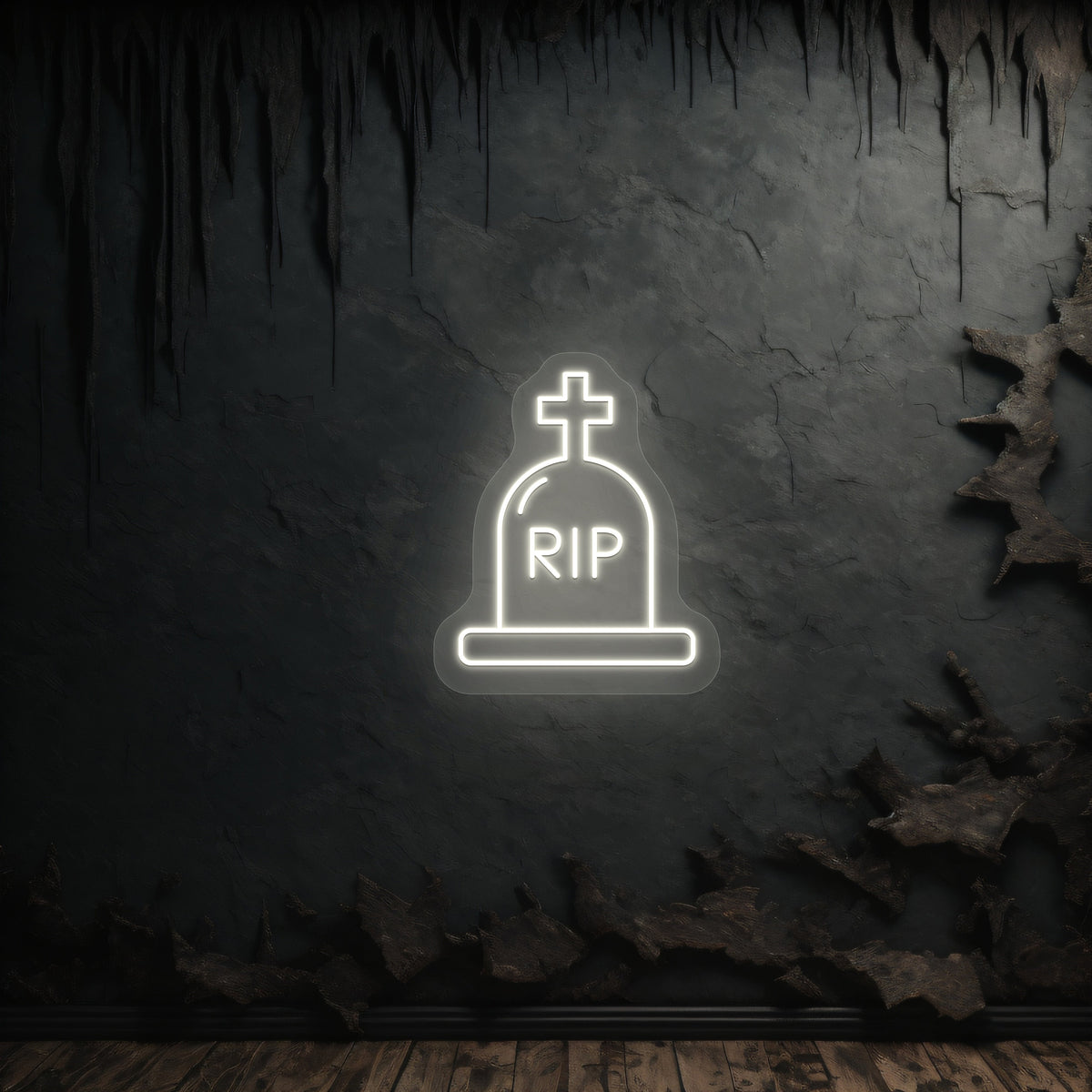 RIP Tombstone Neon Sign