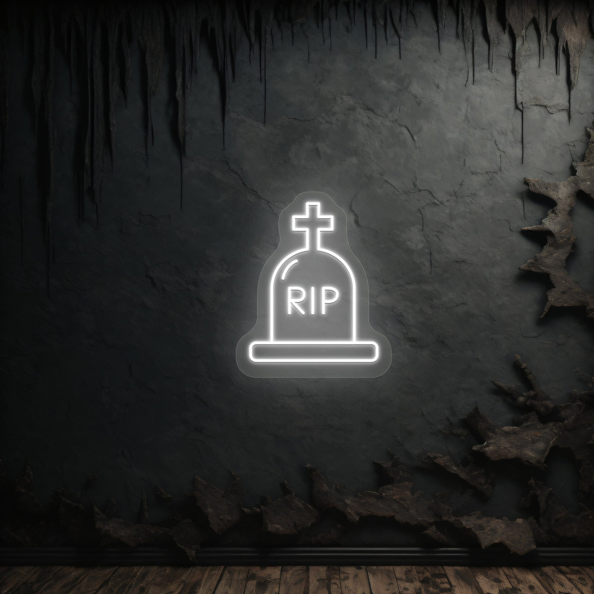RIP Tombstone Neon Sign