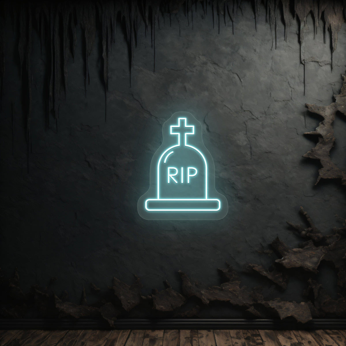 RIP Tombstone Neon Sign