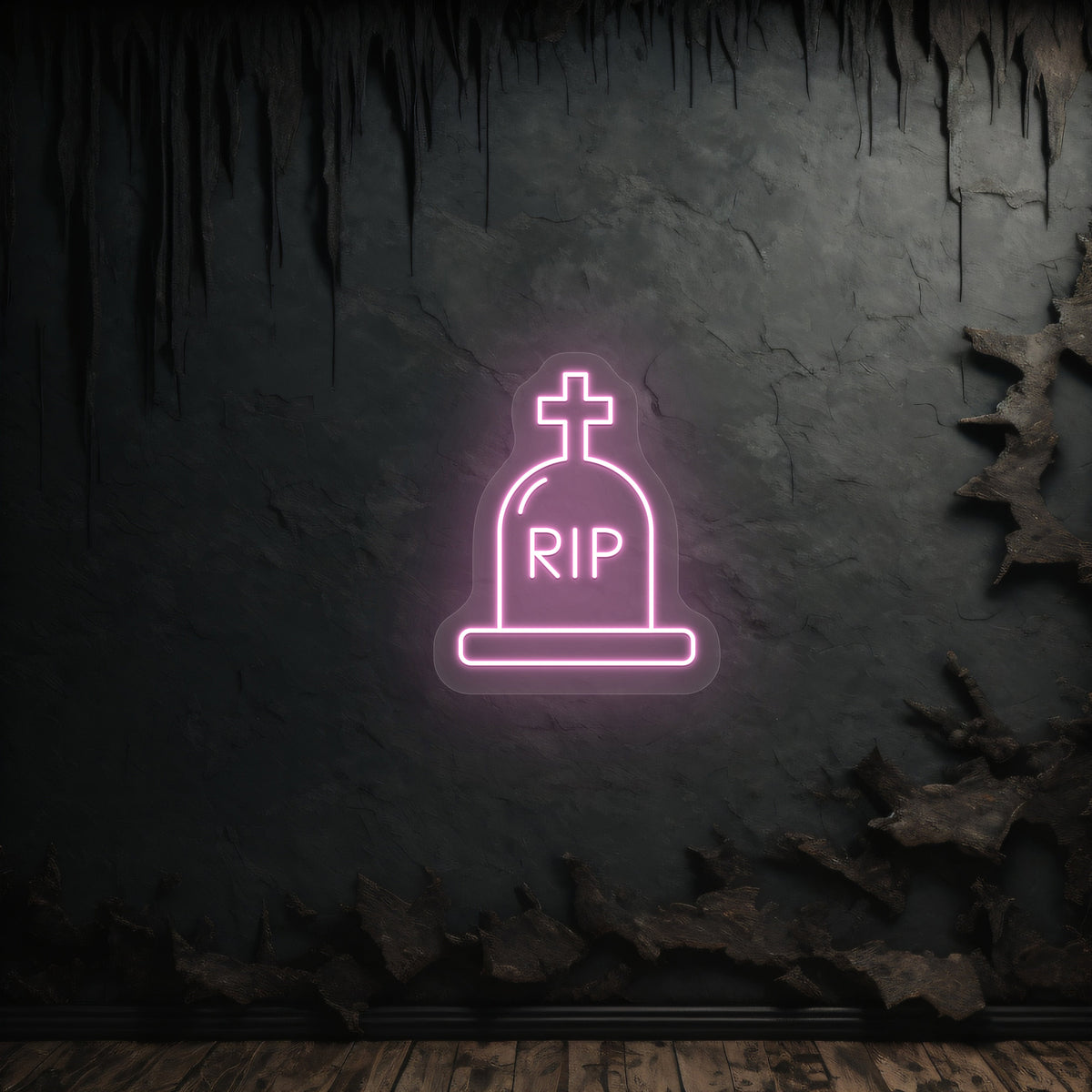 RIP Tombstone Neon Sign