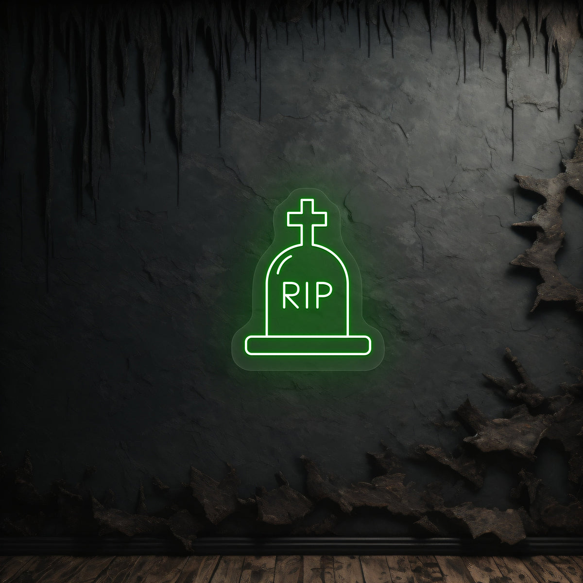 RIP Tombstone Neon Sign
