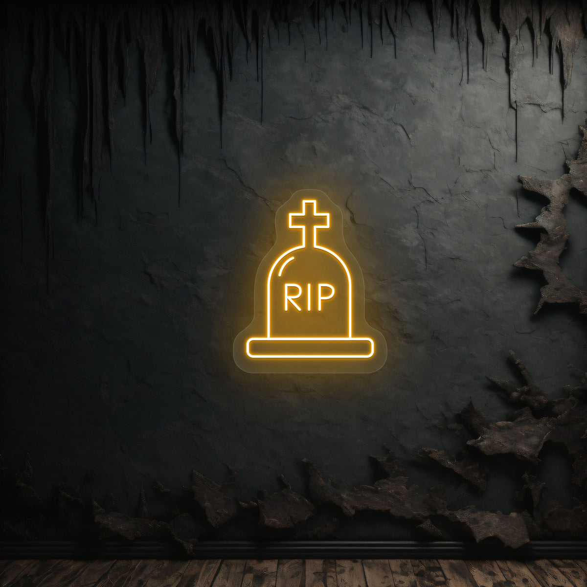 RIP Tombstone Neon Sign