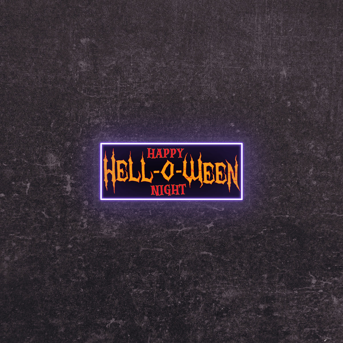 Hell-O-Ween Neon Artwork