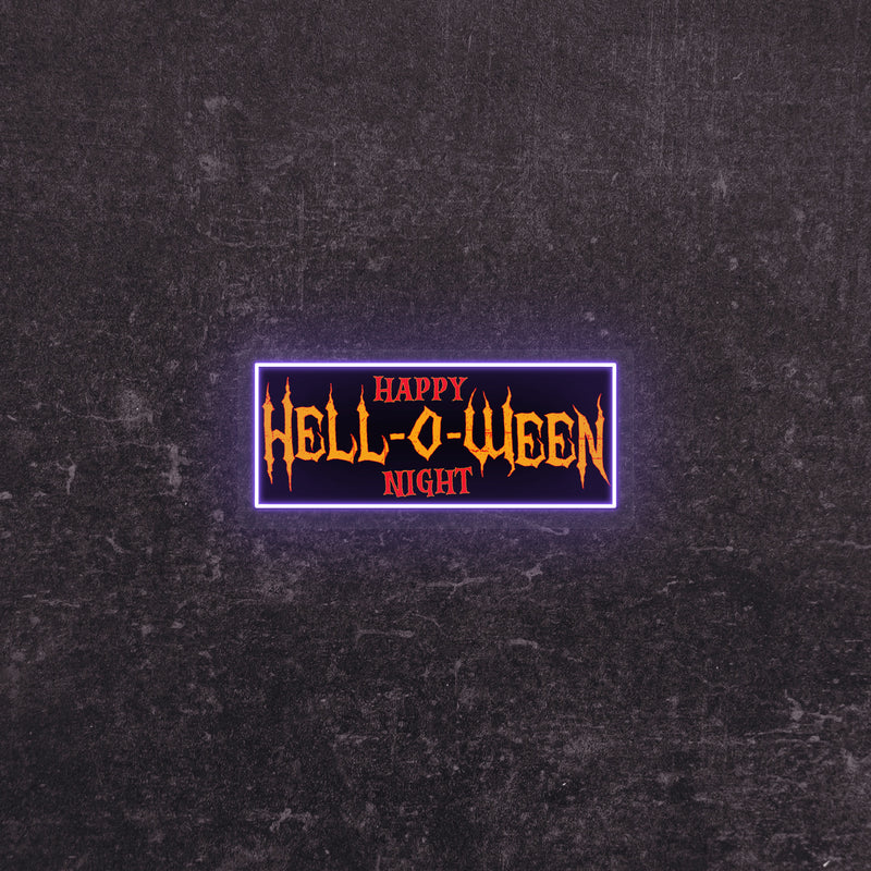 Hell-O-Ween Neon Artwork