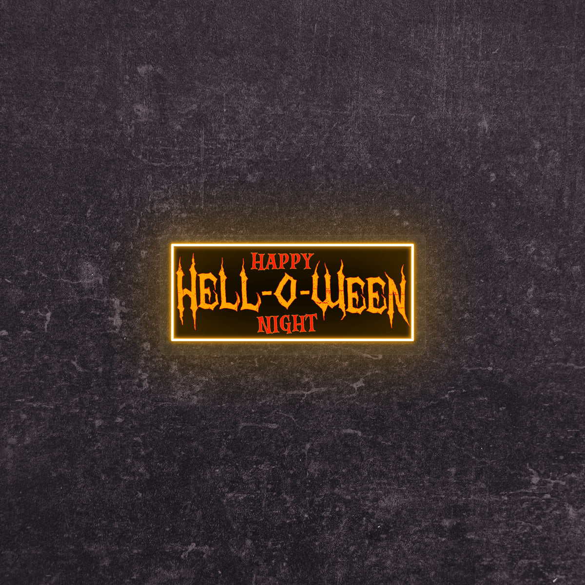 Hell-O-Ween Neon Artwork