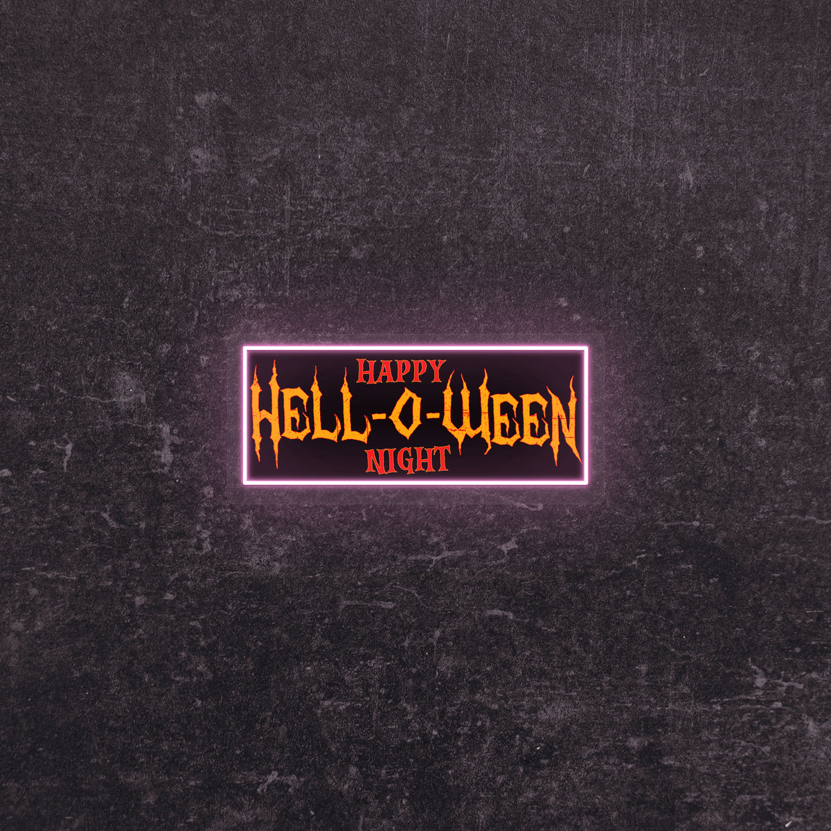 Hell-O-Ween Neon Artwork