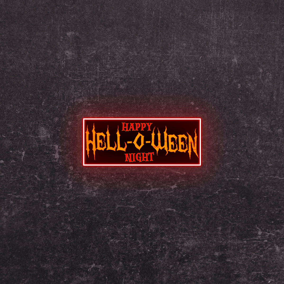 Hell-O-Ween Neon Artwork