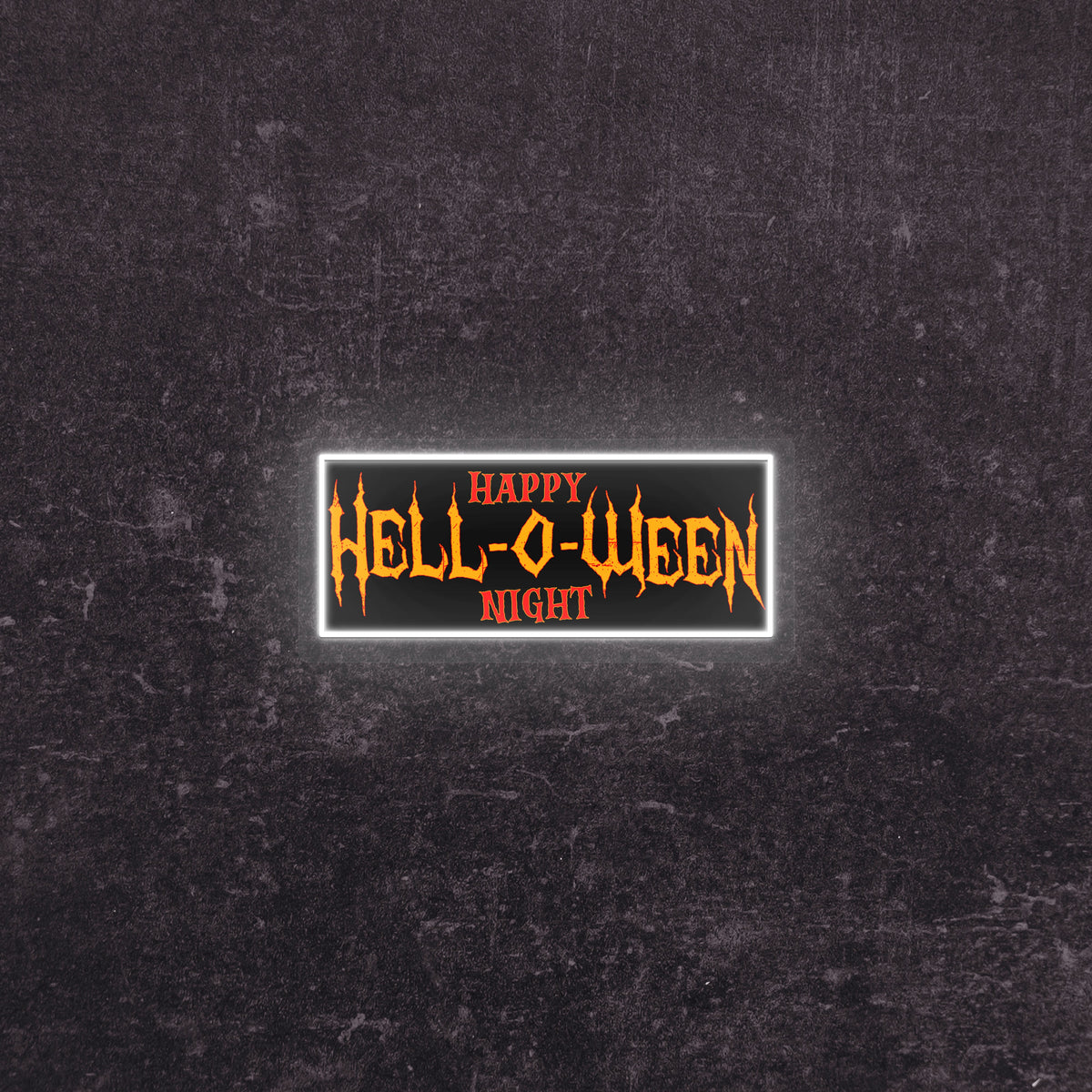 Hell-O-Ween Neon Artwork