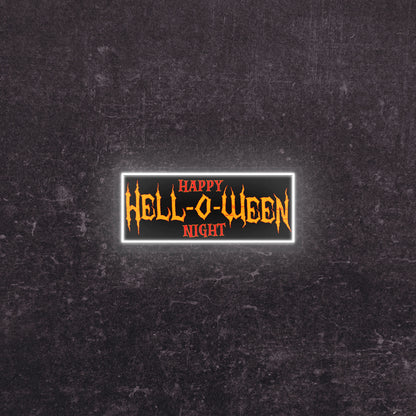 Hell-O-Ween Neon Artwork