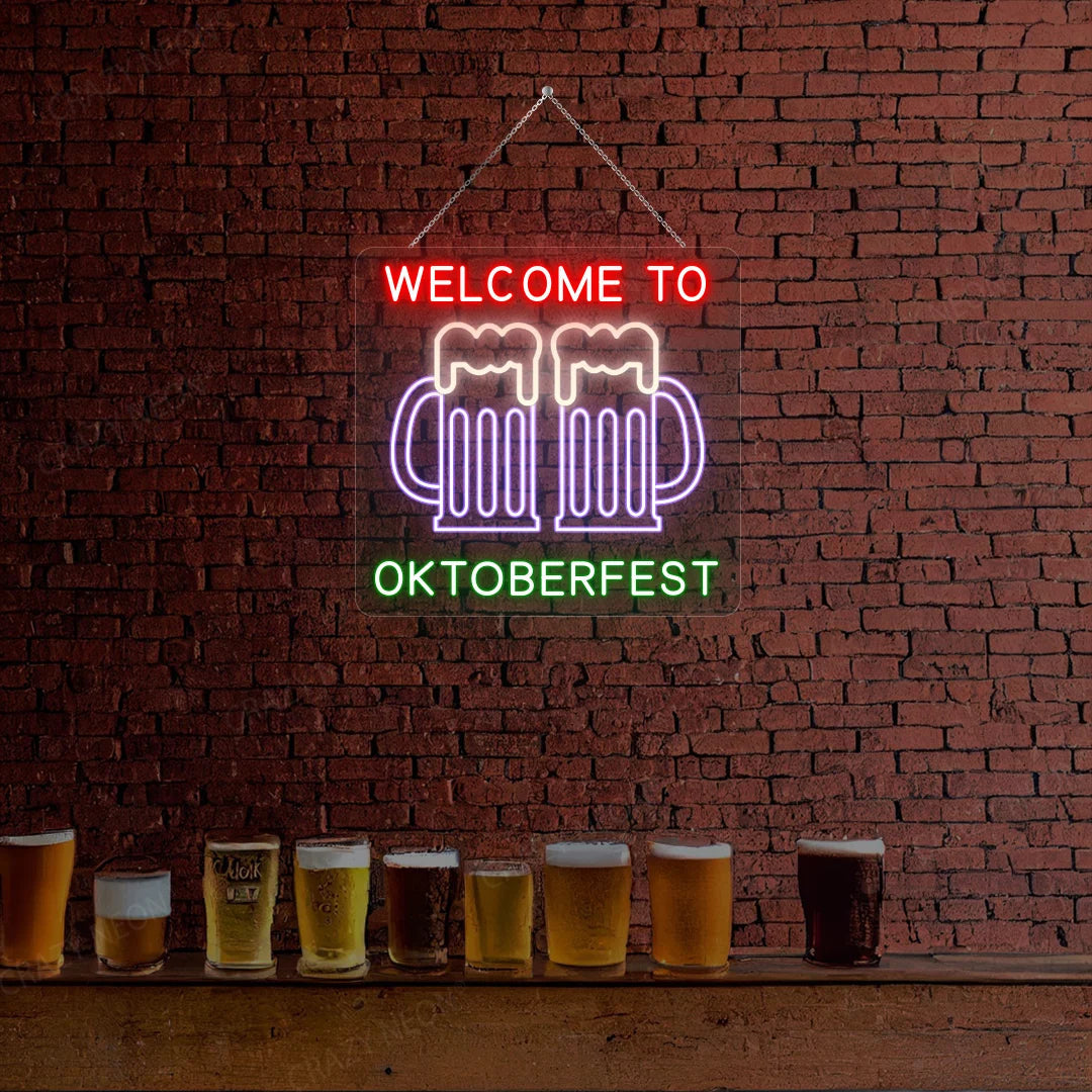 Welcome to Oktoberfest Neon Sign