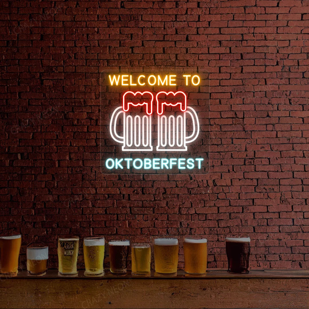 Welcome to Oktoberfest Neon Sign