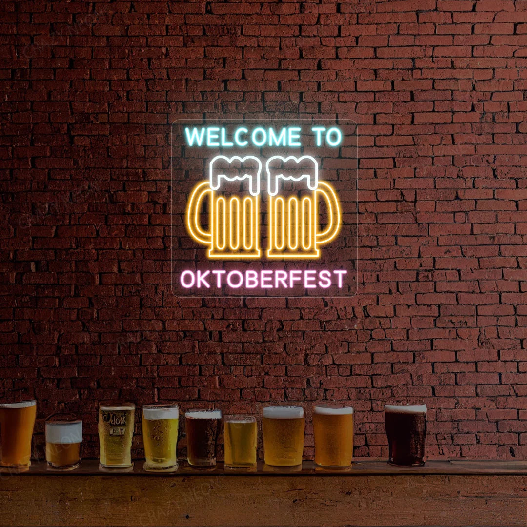 Welcome to Oktoberfest Neon Sign
