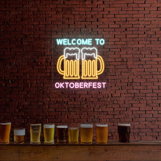 Welcome to Oktoberfest Neon Sign