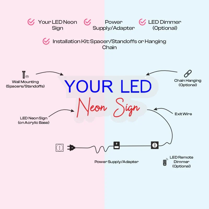 Tacos Open Neon Sign