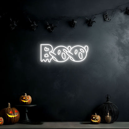 Boo With Ghouls Neon Sign