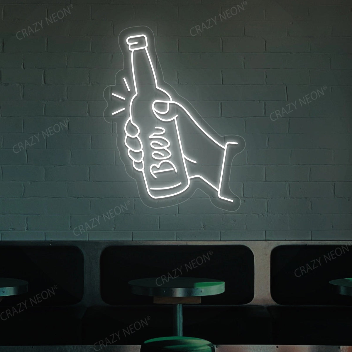 Beer in Hand Neon Sign