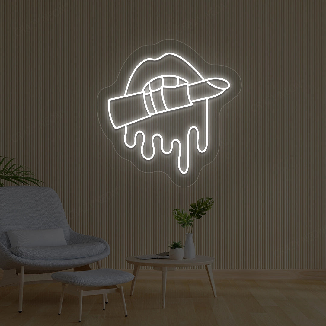 Lipstick Makeup Artist Neon Sign