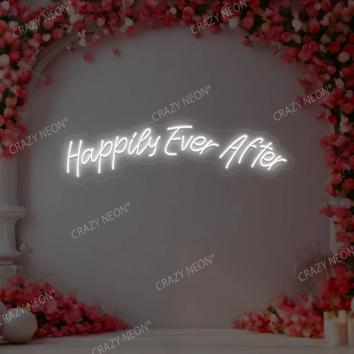 Happily Ever After Wedding Neon Sign