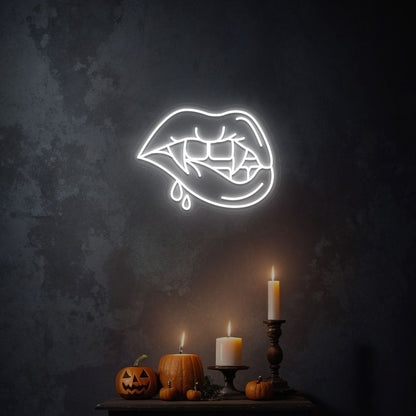Vampire Lips Neon Sign