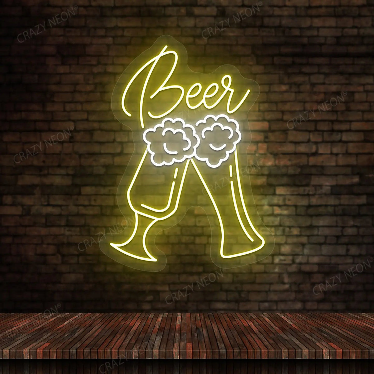 Beer Glass Bar Neon Sign - Multicolor