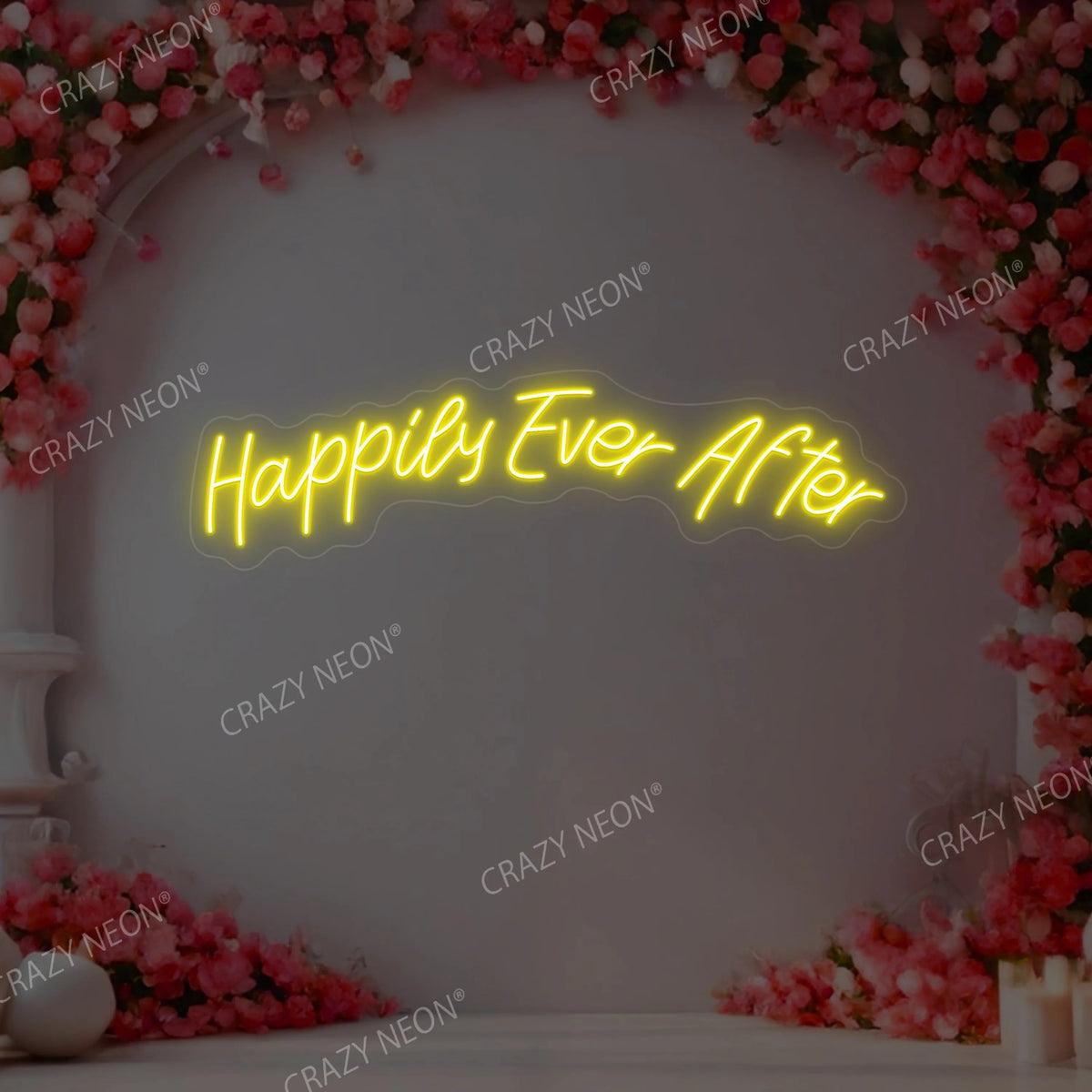 Happily Ever After Wedding Neon Sign