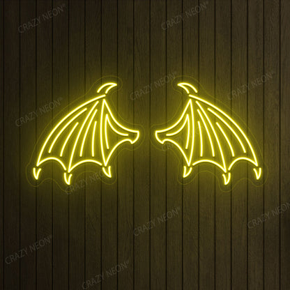 Bat Wings Neon Sign
