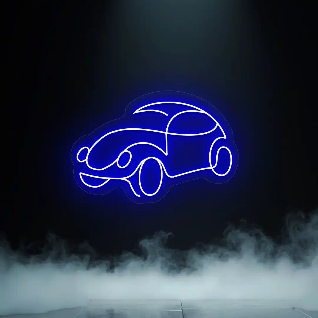 Old School Beetle Car Vintage Neon Sign