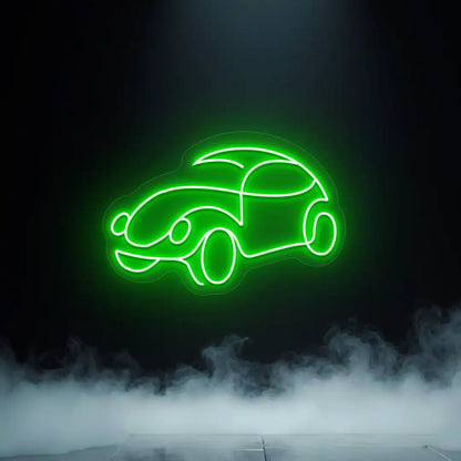 Old School Beetle Car Vintage Neon Sign