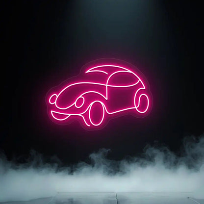 Old School Beetle Car Vintage Neon Sign