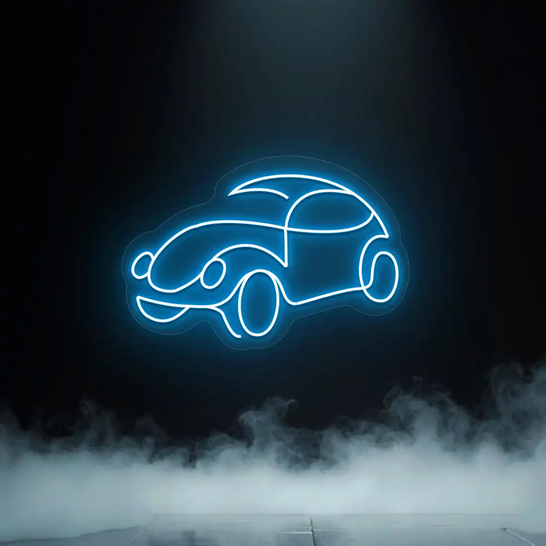 Old School Beetle Car Vintage Neon Sign