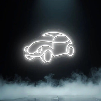 Old School Beetle Car Vintage Neon Sign