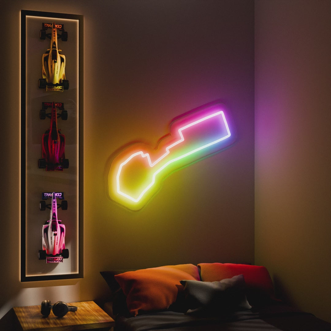 Baku City Grand Prix Circuit Neon Sign