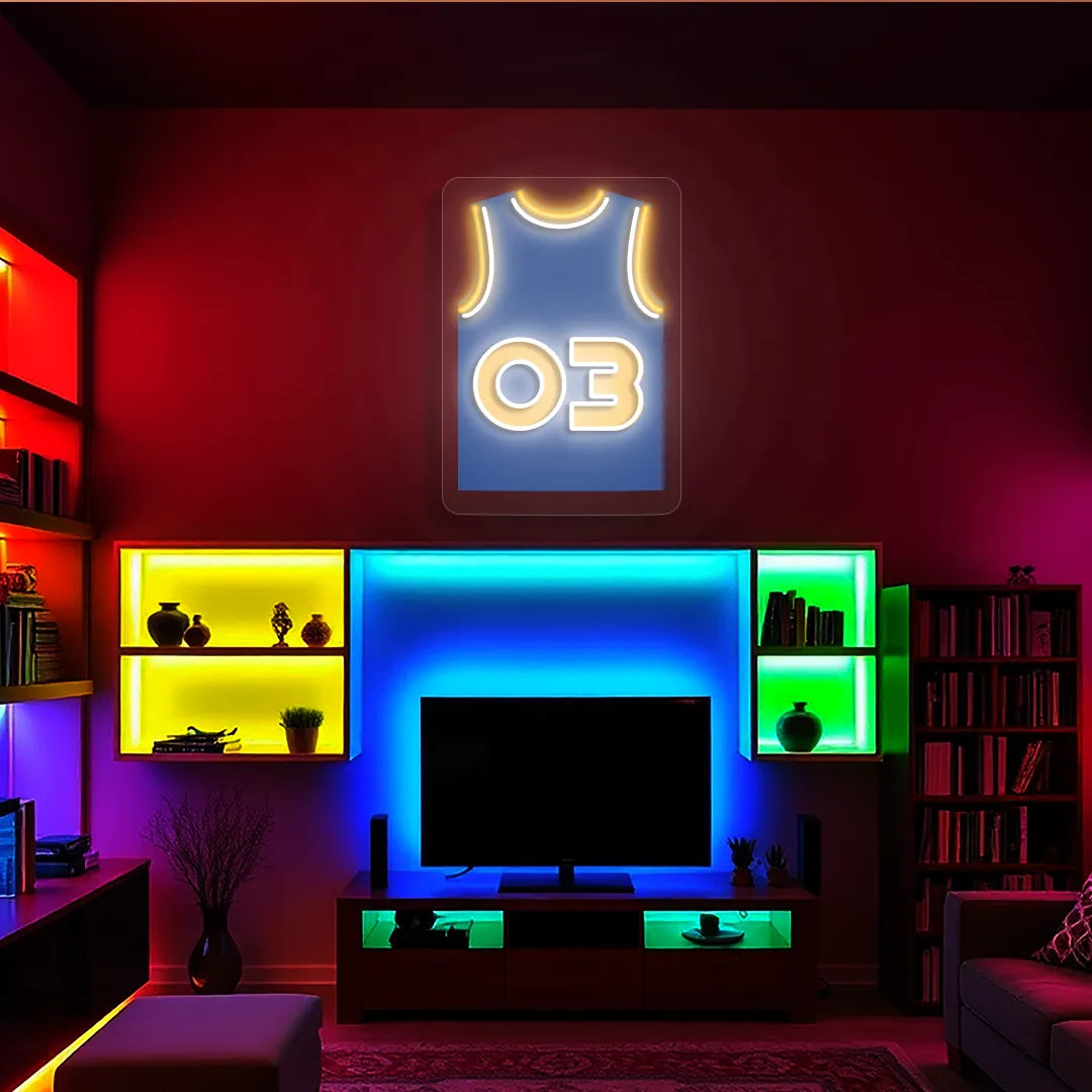 NYK Jersey Basketball Neon Artwork Sign