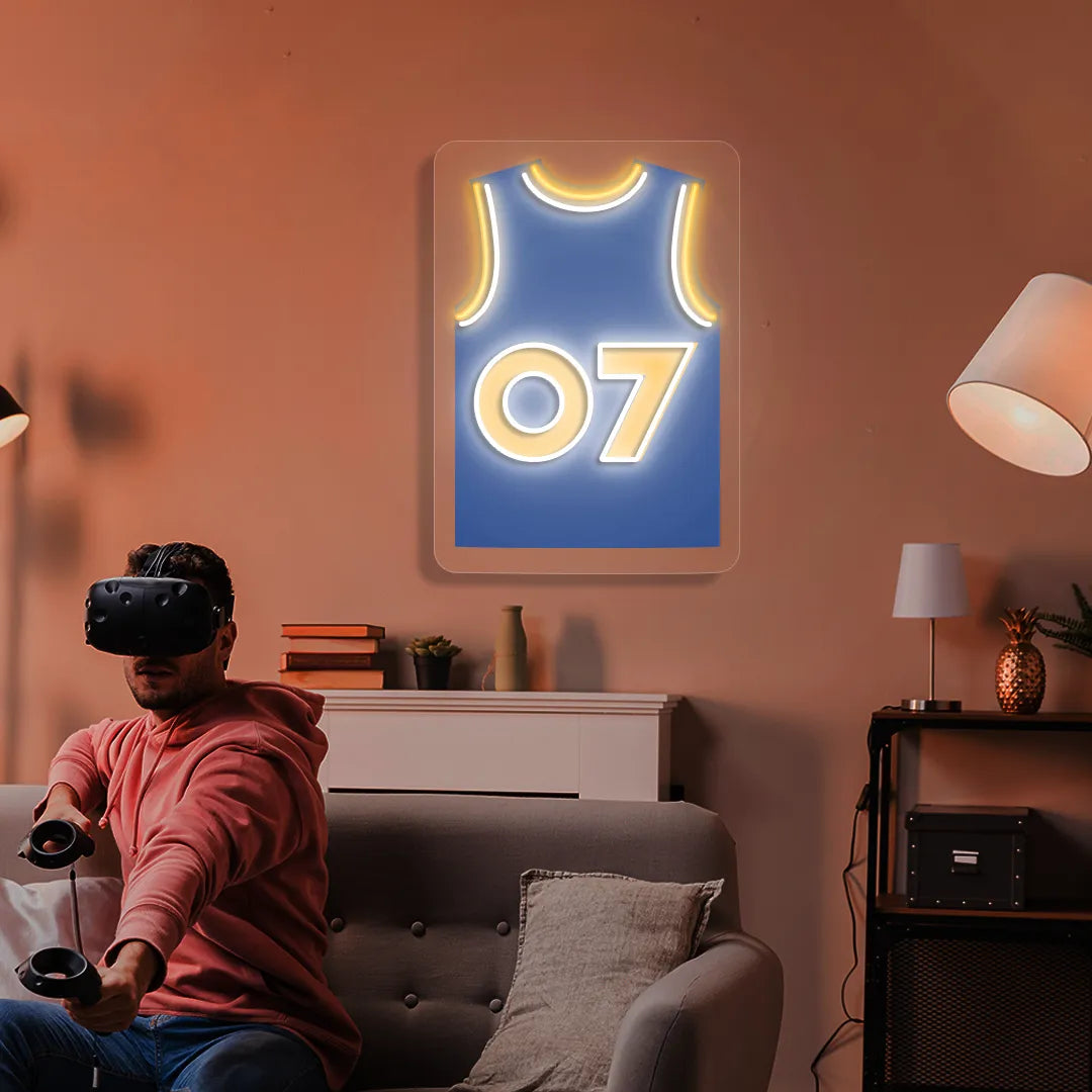 NYK Jersey Basketball Neon Artwork Sign