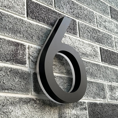 Backlit LED House Numbers – Custom Illuminated Address Numbers for Outdoor Use