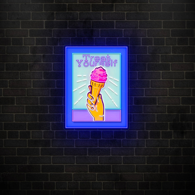 Treat Your Self Neon Artwork Sign