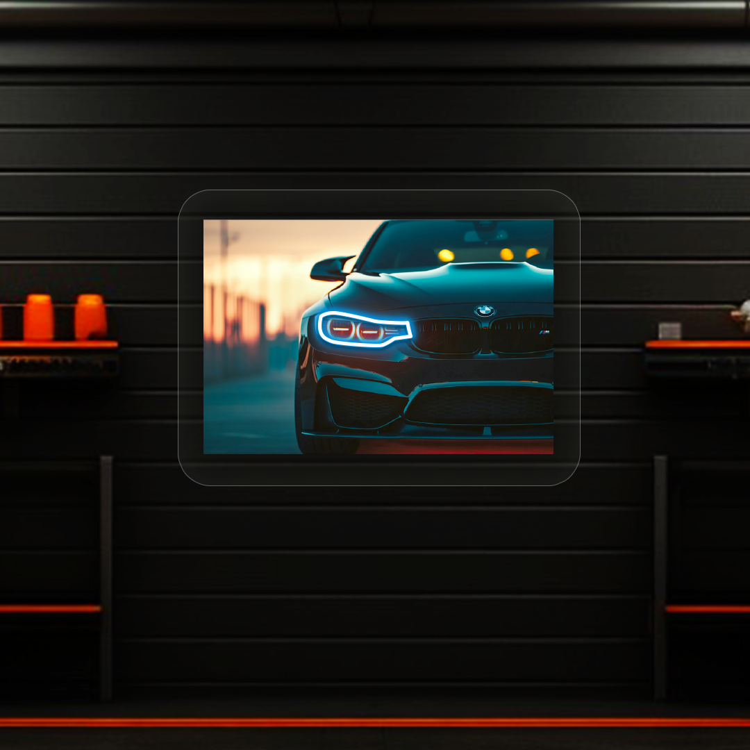 BMW F80 M3 Headlight Neon Artwork Sign