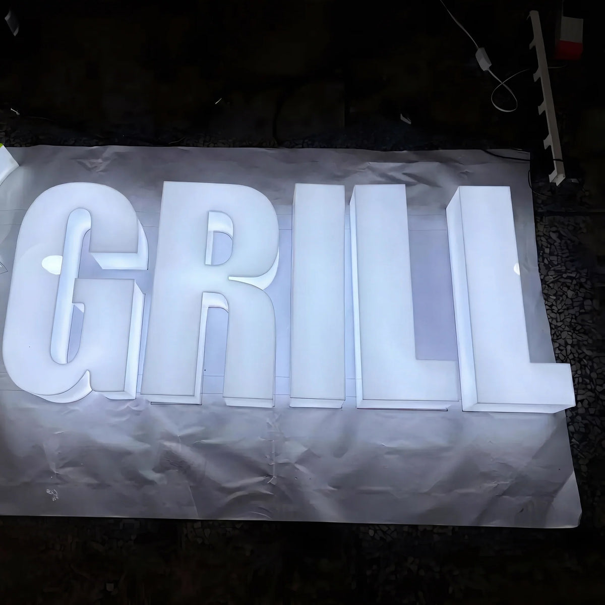 Full Lit 3D Acrylic Letter Sign – Custom LED Business Lettering