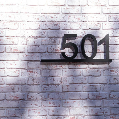 Backlit LED House Numbers with Underline – Modern Illuminated Address Numbers