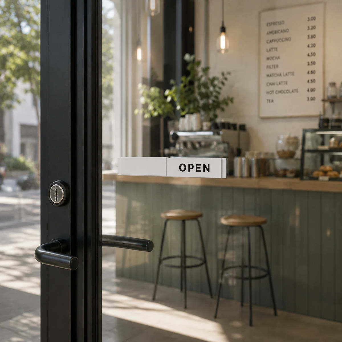 Open / Closed Slider Sign — Modern Wall & Window Shop Sign