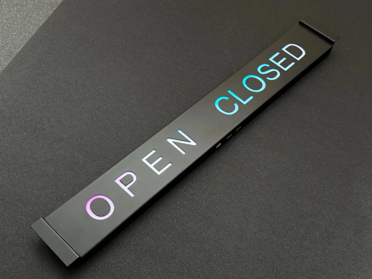 LED Open Closed Sign – RGB Business Sign with App Control