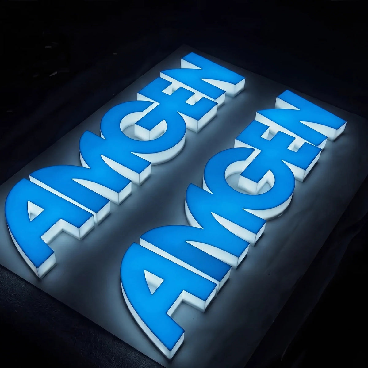 Full Lit 3D Acrylic Letter Sign – Custom LED Business Lettering