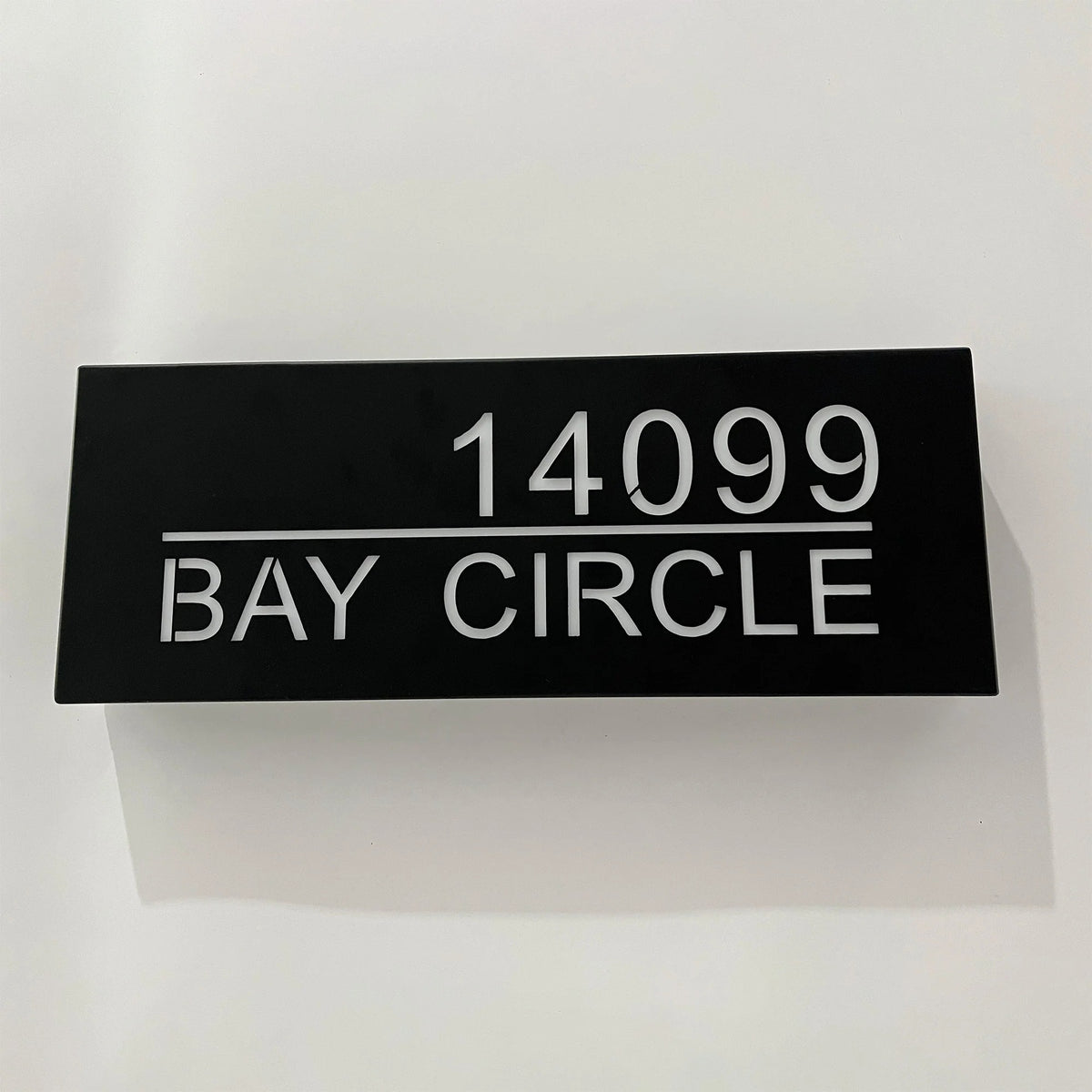 Backlit House Numbers with Street Name – Custom Illuminated Address Sign