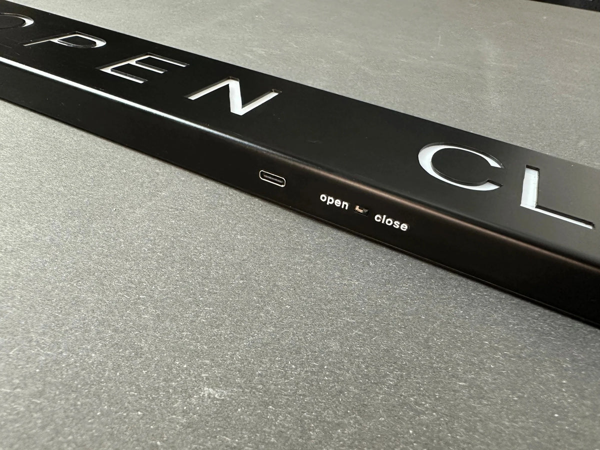 LED Open Closed Sign – RGB Business Sign with App Control