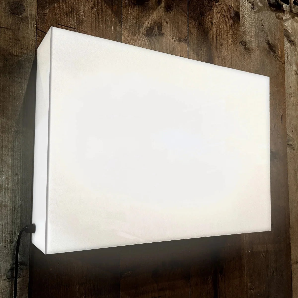Rectangular LED Light Box Sign – Custom Acrylic Business Sign