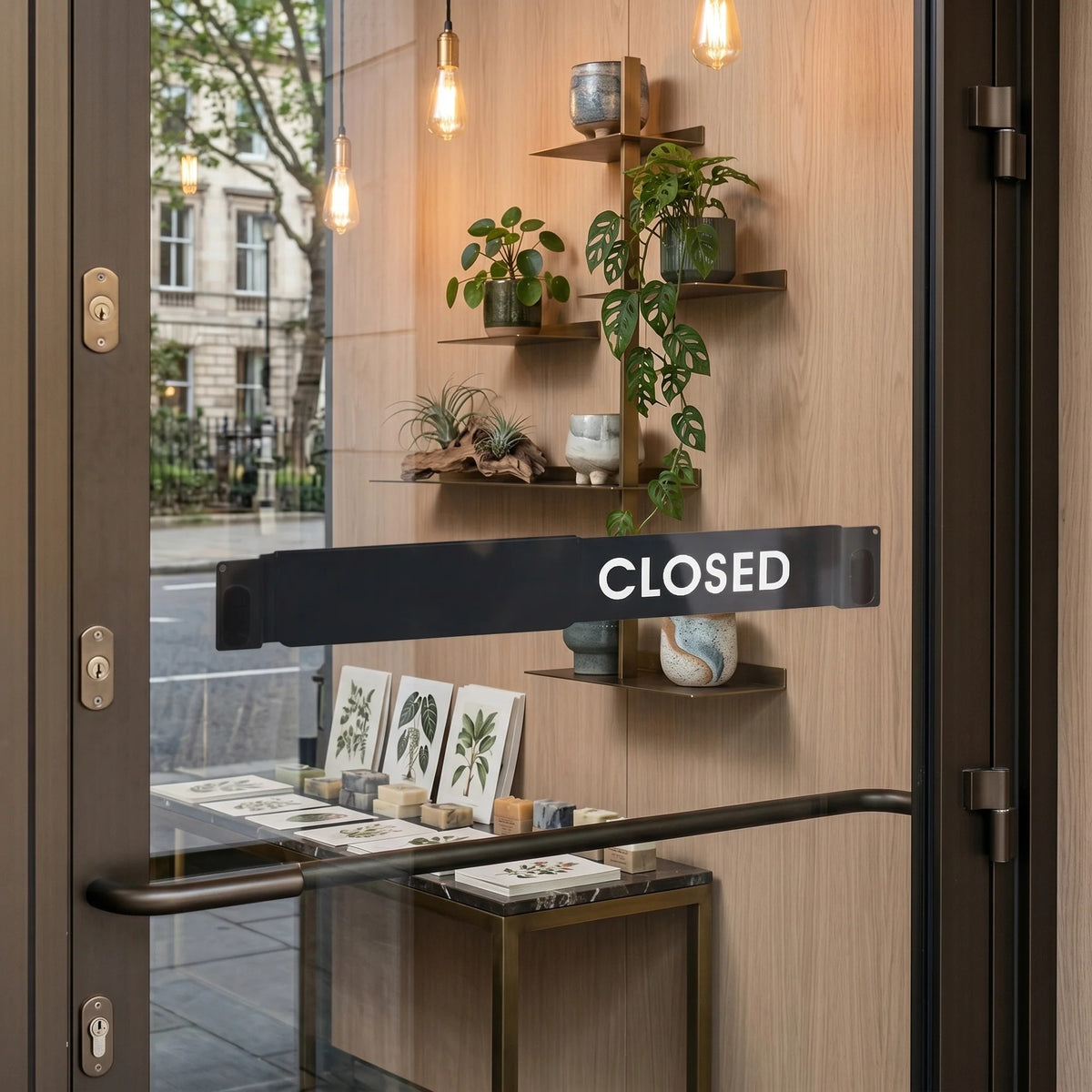 Open / Closed Slider Sign — Modern Wall & Window Shop Sign