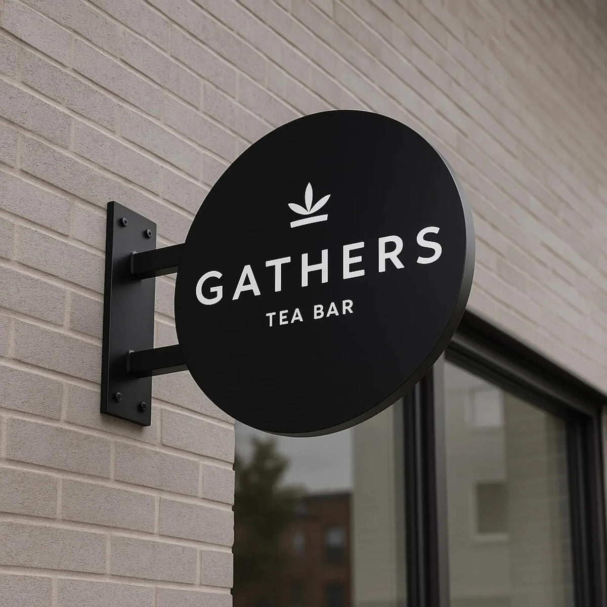 Custom Metal Business Logo Sign – Outdoor Storefront Sign